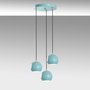 Opviq Lámpara de Araña Turquesa con Cuerpo de Metal